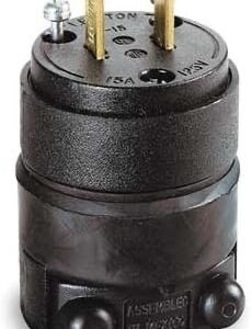 TOMA CAUCHO 2 PATAS NEMA 1-15P 15A 125V LEVITON