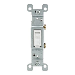 INTERRUPTOR PALANCA SIMPLE 15A 120V BLANCO