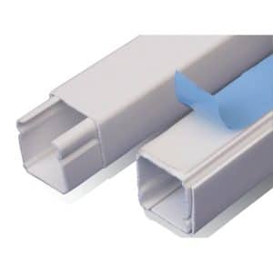 Canaleta Plástica Blanca 20x20 mm – Con adhesivo – Dexson