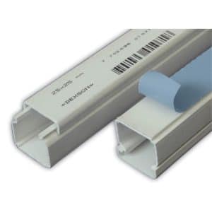 Canaleta Plástica Blanca 25x25 mm – Con adhesivo – Dexson