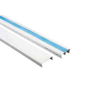 Canaleta Plástica Blanca 32x12 mm – Con adhesivo, con división – Dexson