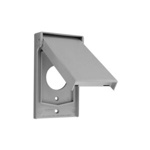 PLACA HERMETICA SIMPLE 15A NEMA 3R BLANCO