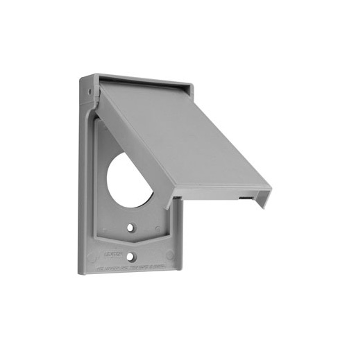 PLACA HERMETICA SIMPLE 15A NEMA 3R BLANCO