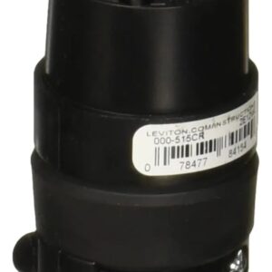 CLAVIJA PVC CAUCHO L/T NEMA 5-15R 15A 125V LEVITON