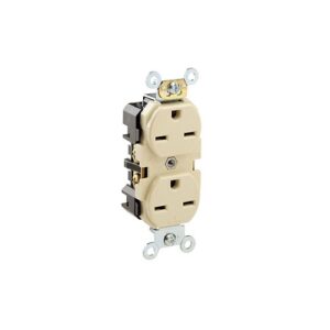 TOMACORRIENTE DOBLE L/T NEMA 6-15R 15A 250V IVORY