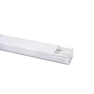 Canaleta Plástica Blanca 60x40 mm – Con división – Dexson