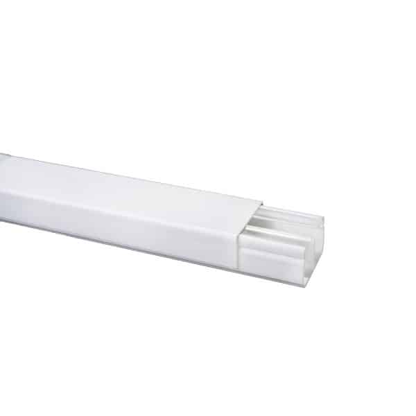 Canaleta Plástica Blanca 60x40 mm – Con división – Dexson