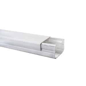 Canaleta Plástica Blanca 60x40 mm – Sin Division – Dexson