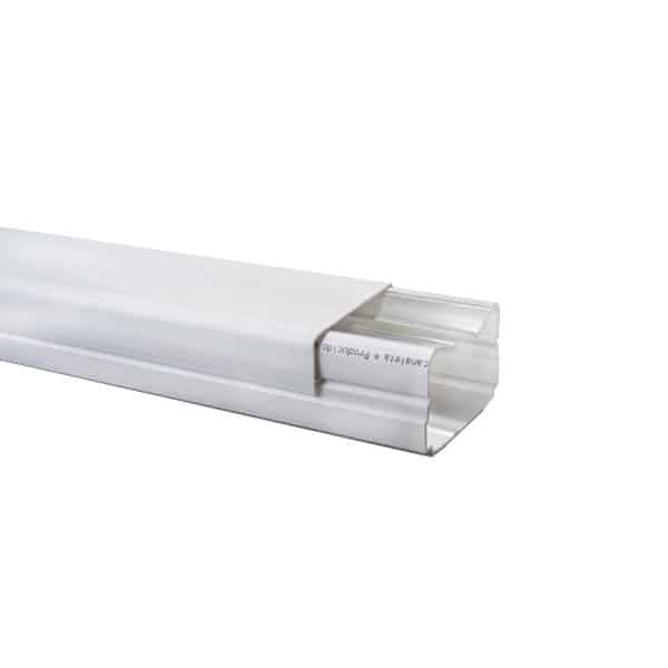 Canaleta Plástica Blanca 60x40 mm – Sin Division – Dexson
